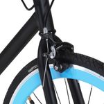 Sport si Outdoor - Ciclism - Biciclete pentru adulți - De oras - Bicicleta cu angrenaj fix, negru si albastru, 700c, 51 cm - Infinity.ro