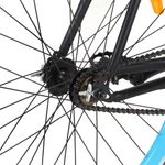 Sport si Outdoor - Ciclism - Biciclete pentru adulți - De oras - Bicicleta cu angrenaj fix, negru si albastru, 700c, 51 cm - Infinity.ro