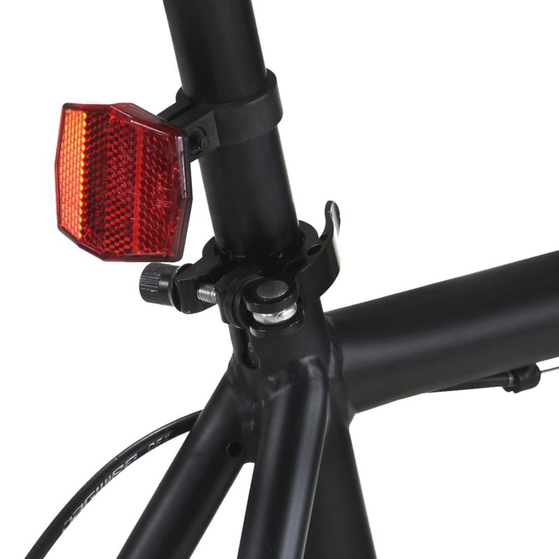 Sport si Outdoor - Ciclism - Biciclete pentru adulți - De oras - Bicicleta cu angrenaj fix, negru si portocaliu, 700c, 55 cm - Infinity.ro