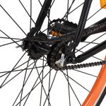 Sport si Outdoor - Ciclism - Biciclete pentru adulți - De oras - Bicicleta cu angrenaj fix, negru si portocaliu, 700c, 55 cm - Infinity.ro