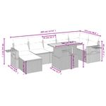 Casa si Gradina - Gradina si terasa - Mobilier exterior - Seturi mobila gradina - Set mobilier de gradina cu perne, 8 piese, negru, poliratan - Infinity.ro
