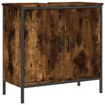 Casa si Gradina - Mobilier - Mobilier baie - Comode baie - Comoda chiuveta baie, stejar fumuriu, 60x30x60 cm lemn prelucrat - Infinity.ro