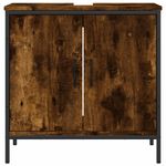 Casa si Gradina - Mobilier - Mobilier baie - Comode baie - Comoda chiuveta baie, stejar fumuriu, 60x30x60 cm lemn prelucrat - Infinity.ro