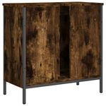 Casa si Gradina - Mobilier - Mobilier baie - Comode baie - Comoda chiuveta baie, stejar fumuriu, 60x30x60 cm lemn prelucrat - Infinity.ro