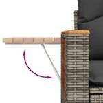 Casa si Gradina - Gradina si terasa - Mobilier exterior - Seturi mobila gradina - Set canapele de gradina cu perne, 8 piese, gri, poliratan - Infinity.ro