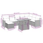 Casa si Gradina - Gradina si terasa - Mobilier exterior - Seturi mobila gradina - Set mobilier de gradina cu perne, 9 piese, negru, poliratan - Infinity.ro