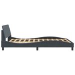 Casa si Gradina - Mobilier - Paturi si accesorii - Paturi - Cadru de pat cu tablie, gri inchis, 120x200 cm, catifea - Infinity.ro