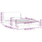 Casa si Gradina - Mobilier - Paturi si accesorii - Paturi - Cadru de pat cu tablie, gri inchis, 120x200 cm, catifea - Infinity.ro
