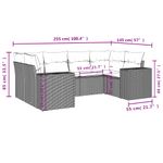 Casa si Gradina - Gradina si terasa - Mobilier exterior - Seturi mobila gradina - Set canapele de gradina cu perne, 6 piese, bej, poliratan - Infinity.ro