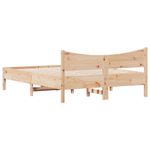 Casa si Gradina - Mobilier - Paturi si accesorii - Paturi - Cadru de pat, 135x190 cm, lemn masiv de pin - Infinity.ro
