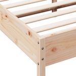 Casa si Gradina - Mobilier - Paturi si accesorii - Paturi - Cadru de pat, 135x190 cm, lemn masiv de pin - Infinity.ro