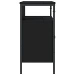 Casa si Gradina - Mobilier - Mobilier baie - Comode baie - Comoda pentru chiuveta baie, negru, 80x30x60 cm, lemn prelucrat - Infinity.ro