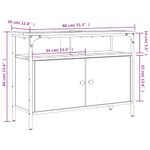 Casa si Gradina - Mobilier - Mobilier baie - Comode baie - Comoda pentru chiuveta baie, negru, 80x30x60 cm, lemn prelucrat - Infinity.ro