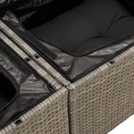 Casa si Gradina - Gradina si terasa - Mobilier exterior - Seturi mobila gradina - Set mobilier de gradina cu perne, 10 piese, gri, poliratan - Infinity.ro