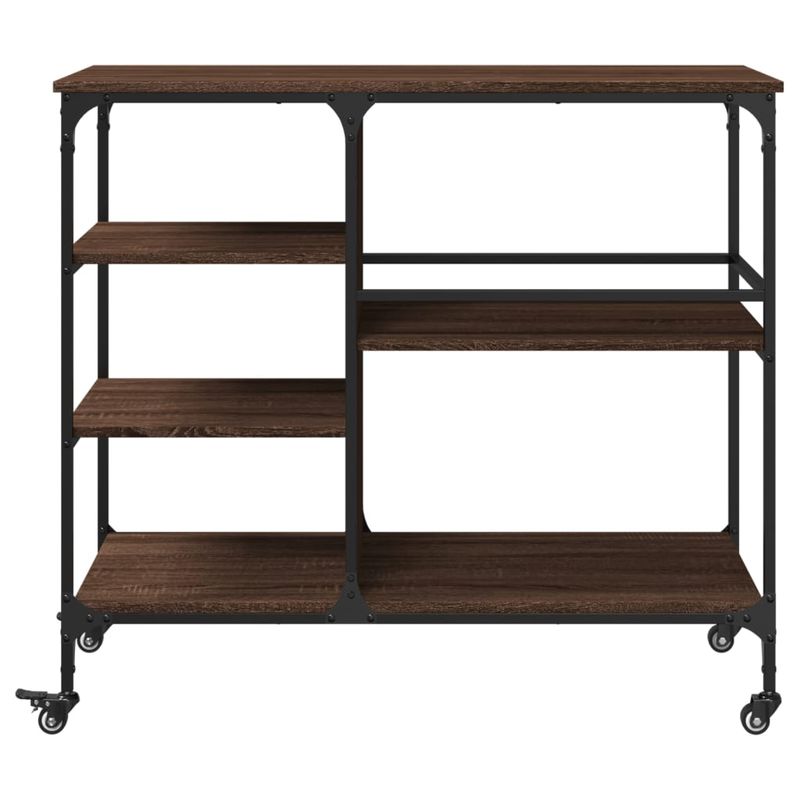 Casa si Gradina - Mobilier - Comode si corpuri - Corpuri bucatarie - Carucior de bucatarie, stejar maro 100x45x89,5cm lemn prelucrat - Infinity.ro