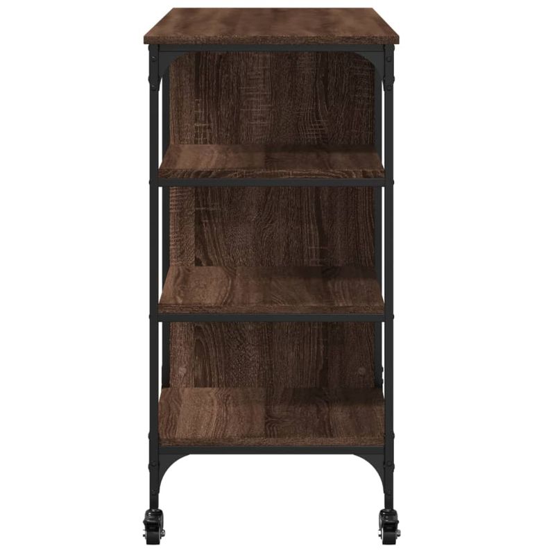 Casa si Gradina - Mobilier - Comode si corpuri - Corpuri bucatarie - Carucior de bucatarie, stejar maro 100x45x89,5cm lemn prelucrat - Infinity.ro