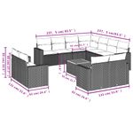 Casa si Gradina - Gradina si terasa - Mobilier exterior - Canapele si fotolii gradina - Set canapele de gradina cu perne, 12 piese, bej, poliratan - Infinity.ro