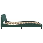 Casa si Gradina - Mobilier - Paturi si accesorii - Paturi - Cadru de pat cu tablie, verde inchis, 160x200 cm, catifea - Infinity.ro