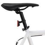 Sport si Outdoor - Ciclism - Biciclete pentru adulți - De oras - Bicicleta cu angrenaj fix, alb si albastru, 700c, 51 cm - Infinity.ro