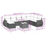 Casa si Gradina - Gradina si terasa - Mobilier exterior - Seturi mobila gradina - Set canapele de gradina cu perne, 8 piese, gri, poliratan - Infinity.ro