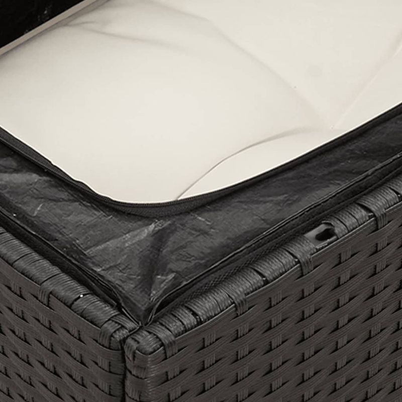 Casa si Gradina - Gradina si terasa - Mobilier exterior - Seturi mobila gradina - Set mobilier de gradina cu perne, 9 piese, negru, poliratan - Infinity.ro