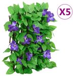 Casa si Gradina - Gradina si terasa - Garduri, panouri si accesorii - Spalier iedera artificiala extensibil, 5 buc., verde, 180x20 cm - Infinity.ro
