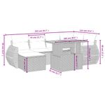 Casa si Gradina - Gradina si terasa - Mobilier exterior - Seturi mobila gradina - Set canapele de gradina cu perne, 7 piese, negru, poliratan - Infinity.ro
