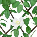 Casa si Gradina - Gradina si terasa - Garduri, panouri si accesorii - Spalier cu iedera artificiala, extensibil, verde, 186x30 cm - Infinity.ro