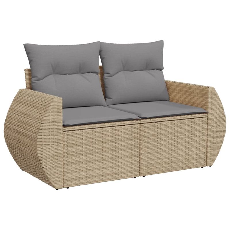Casa si Gradina - Gradina si terasa - Mobilier exterior - Canapele si fotolii gradina - Set canapele de gradina cu perne, 11 piese, bej, poliratan - Infinity.ro