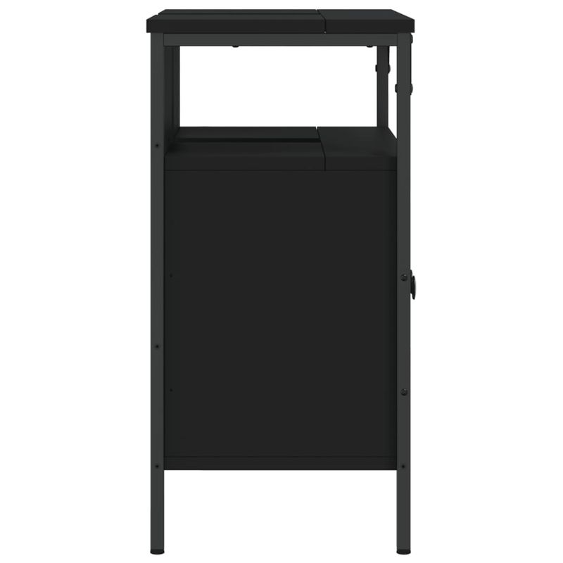 Casa si Gradina - Mobilier - Mobilier baie - Comode baie - Comoda pentru chiuveta baie, negru, 60x30x60 cm, lemn prelucrat - Infinity.ro