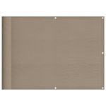 Casa si Gradina - Gradina si terasa - Umbrele si pavilioane - Umbrele - Paravan de balcon, gri taupe, 75x800 cm, 100% poliester oxford - Infinity.ro