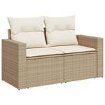 Casa si Gradina - Gradina si terasa - Mobilier exterior - Seturi mobila gradina - Set canapele de gradina, 13 piese, cu perne, bej, poliratan - Infinity.ro