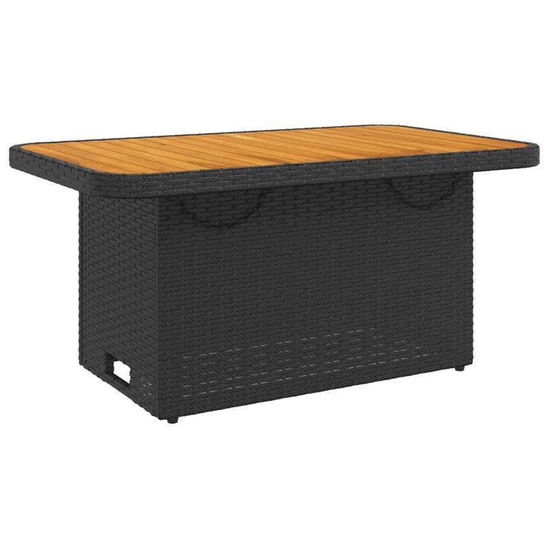 Casa si Gradina - Gradina si terasa - Mobilier exterior - Seturi mobila gradina - Set mobilier de gradina cu perne, 2 piese, negru, poliratan - Infinity.ro