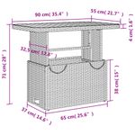 Casa si Gradina - Gradina si terasa - Mobilier exterior - Seturi mobila gradina - Set mobilier de gradina cu perne, 2 piese, negru, poliratan - Infinity.ro