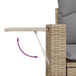 Casa si Gradina - Gradina si terasa - Mobilier exterior - Seturi mobila gradina - Set canapele de gradina cu perne, 6 piese, bej, poliratan - Infinity.ro