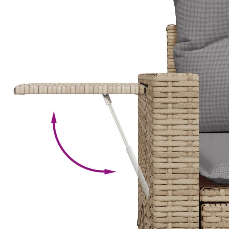 Casa si Gradina - Gradina si terasa - Mobilier exterior - Seturi mobila gradina - Set canapele de gradina cu perne, 6 piese, bej, poliratan - Infinity.ro