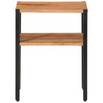 Casa si Gradina - Mobilier - Mese si birouri - Mese living - Masa laterala, 35x35x45 cm, lemn masiv de acacia si fier - Infinity.ro