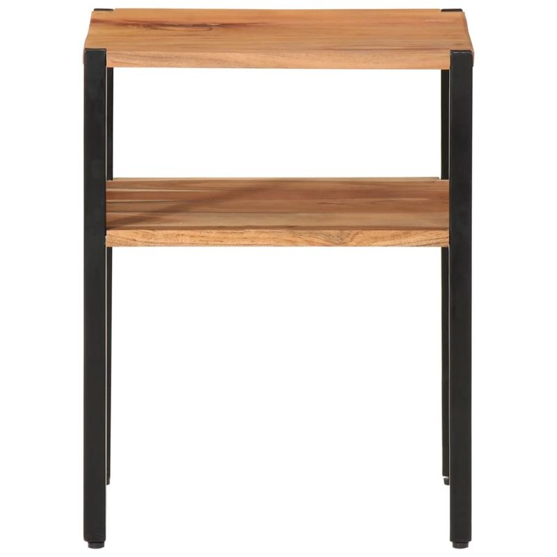 Casa si Gradina - Mobilier - Mese si birouri - Mese living - Masa laterala, 35x35x45 cm, lemn masiv de acacia si fier - Infinity.ro