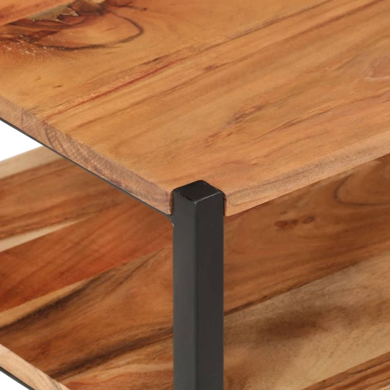 Casa si Gradina - Mobilier - Mese si birouri - Mese living - Masa laterala, 35x35x45 cm, lemn masiv de acacia si fier - Infinity.ro