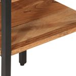 Casa si Gradina - Mobilier - Mese si birouri - Mese living - Masa laterala, 35x35x45 cm, lemn masiv de acacia si fier - Infinity.ro