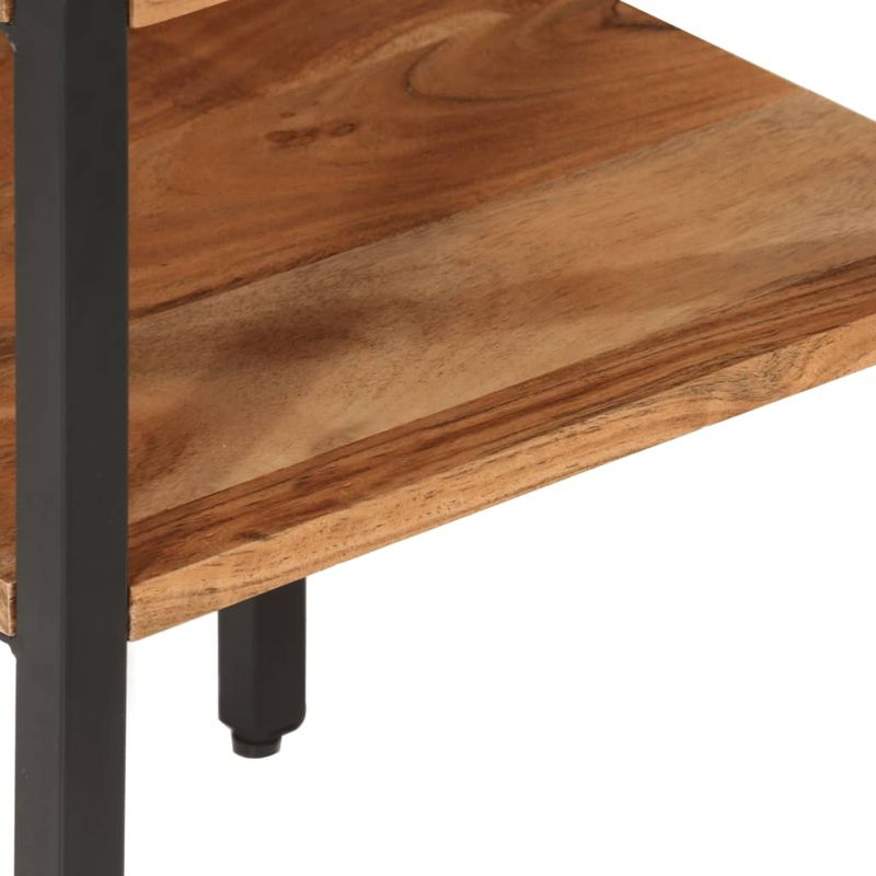Casa si Gradina - Mobilier - Mese si birouri - Mese living - Masa laterala, 35x35x45 cm, lemn masiv de acacia si fier - Infinity.ro