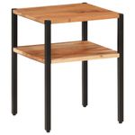Casa si Gradina - Mobilier - Mese si birouri - Mese living - Masa laterala, 35x35x45 cm, lemn masiv de acacia si fier - Infinity.ro