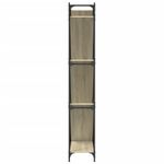 Casa si Gradina - Mobilier - Biblioteci si rafturi - Biblioteci - Biblioteca, stejar sonoma, 79x30x180 cm, lemn prelucrat/metal - Infinity.ro
