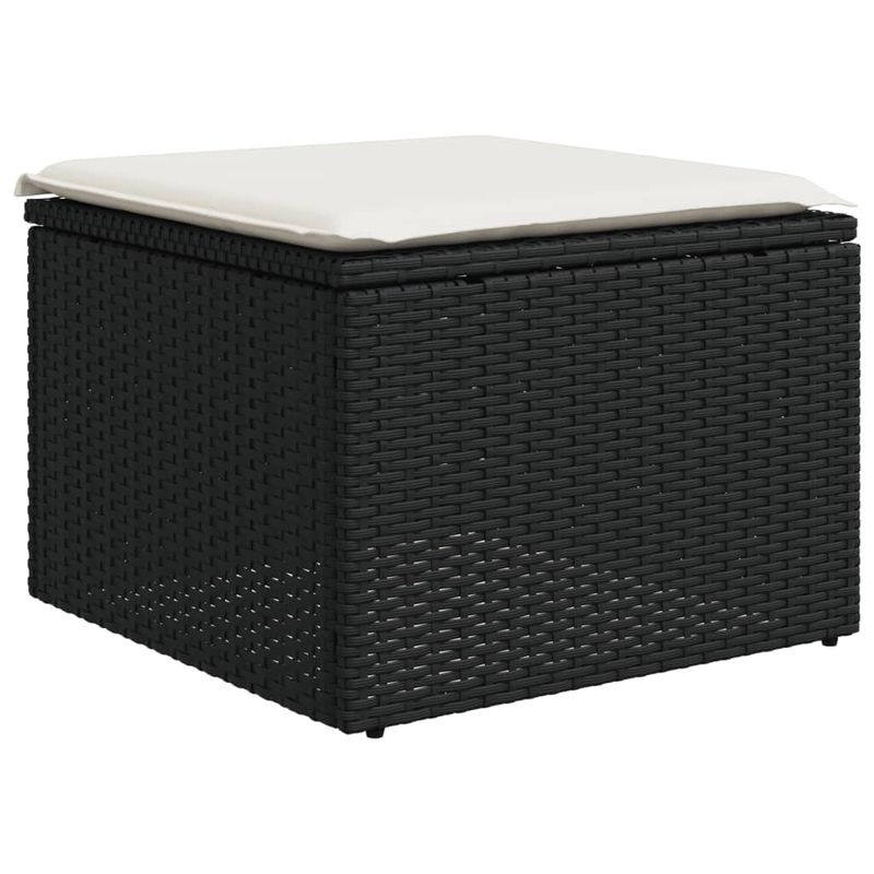 Casa si Gradina - Gradina si terasa - Mobilier exterior - Seturi mobila gradina - Set canapele de gradina, 12 piese, cu perne, negru, poliratan - Infinity.ro
