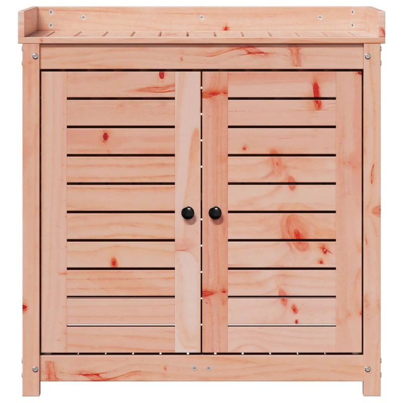 Casa si Gradina - Gradinarit si plante - Plante si ghivece - Ghivece si suporturi - Masa de plantare cu rafturi 82,5x50x86,5 cm lemn masiv douglas - Infinity.ro