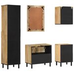 Casa si Gradina - Mobilier - Seturi de mobilier - Seturi baie - Set mobilier de baie, 5 piese, lemn masiv de mango - Infinity.ro