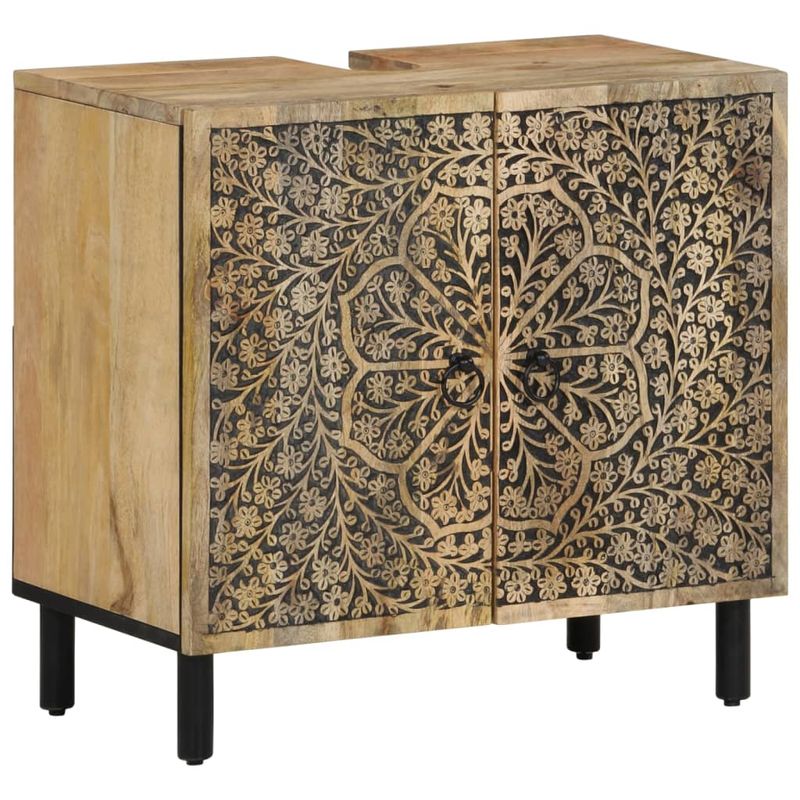 Casa si Gradina - Mobilier - Seturi de mobilier - Seturi baie - Set mobilier de baie, 5 piese, lemn masiv de mango - Infinity.ro