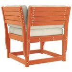 Casa si Gradina - Gradina si terasa - Mobilier exterior - Canapele si fotolii gradina - Canapea gradina cotiera cu perne, maro ceruit, lemn masiv pin - Infinity.ro