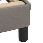 Casa si Gradina - Mobilier - Paturi si accesorii - Paturi - Cadru de pat cu lumini LED, gri taupe, 140x190 cm, textil - Infinity.ro