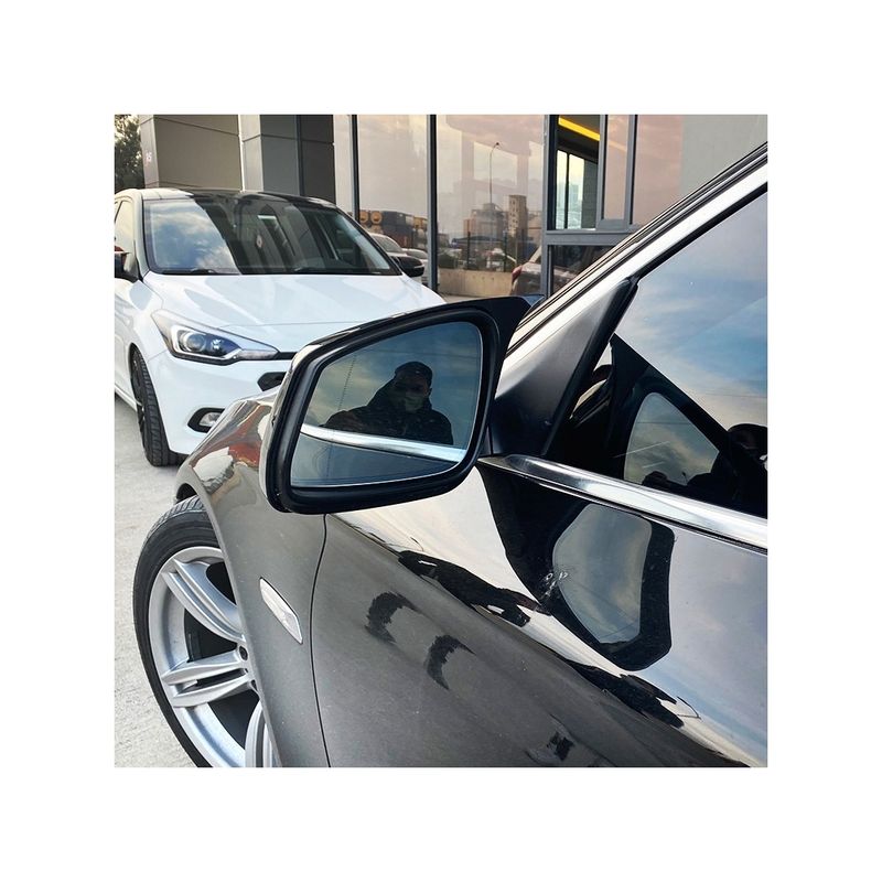 Auto si Moto - Piese auto si accesorii - Piese auto - Tuning - Set 2 buc. capace oglinzi laterale tip batman compatibile BMW seria 5 F10 2010-2013, negru lucios - Infinity.ro